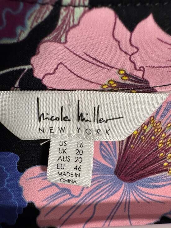 Nicole Miller New York Floral Print Maxi Dress Size 16 - Picture 3 of 10